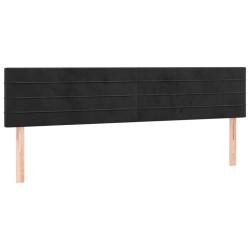 Tête de lit à LED Noir 200x5x78/88 cm Velours 634609634609