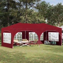 Tente de fête pop-up 575 x 288 x 245 cm Bordeaux Tissu Oxford 634611634611