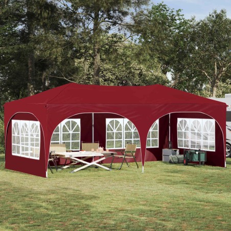 Tente de fête pop-up 575 x 288 x 245 cm Bordeaux Tissu Oxford 634611634611