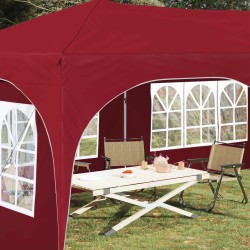 Tente de fête pop-up 575 x 288 x 245 cm Bordeaux Tissu Oxford 634611634611
