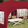 Tente de fête pop-up 575 x 288 x 245 cm Bordeaux Tissu Oxford 634611634611