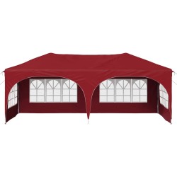 Tente de fête pop-up 575 x 288 x 245 cm Bordeaux Tissu Oxford 634611634611