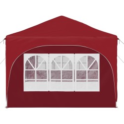 Tente de fête pop-up 575 x 288 x 245 cm Bordeaux Tissu Oxford 634611634611
