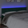 Tête de lit à LED Vert foncé 160x5x78/88 cm Velours 634613634613