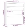 Tête de lit 95x4x100 cm Bois massif de pin 634614634614