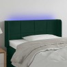 Tête de lit à LED Vert foncé 103x16x78/88 cm Velours 634615634615
