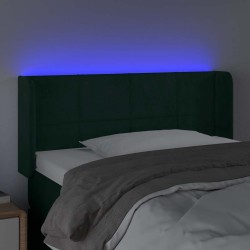 Tête de lit à LED Vert foncé 103x16x78/88 cm Velours 634615634615