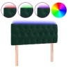 Tête de lit à LED Vert foncé 100x7x78/88 cm Velours 634616634616