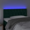 Tête de lit à LED Vert foncé 100x7x78/88 cm Velours 634616634616