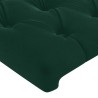 Tête de lit à LED Vert foncé 100x7x78/88 cm Velours 634616634616