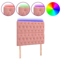 Tête de lit à LED Rose 100x7x118/128 cm Velours 634617634617