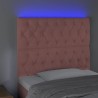 Tête de lit à LED Rose 100x7x118/128 cm Velours 634617634617