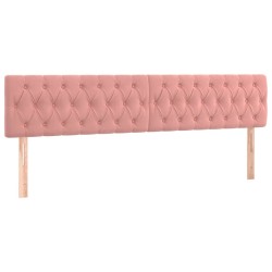 Tête de lit à LED Rose 200x7x78/88 cm Velours 634618634618