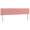 Tête de lit à LED Rose 200x7x78/88 cm Velours 634618634618