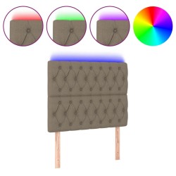 Tête de lit à LED Taupe 90x7x118/128 cm Tissu 634620634620