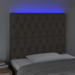 Tête de lit à LED Taupe 90x7x118/128 cm Tissu 634620634620