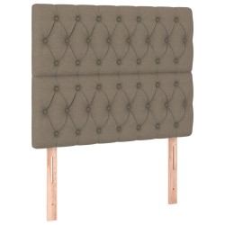 Tête de lit à LED Taupe 90x7x118/128 cm Tissu 634620634620