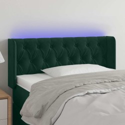 Tête de lit à LED Vert foncé 103x16x78/88 cm Velours 634622634622