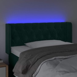 Tête de lit à LED Vert foncé 103x16x78/88 cm Velours 634622634622