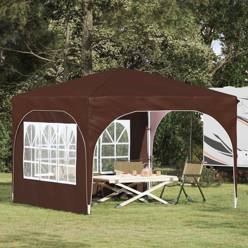 Tente de fête pop-up 290 x 290 x 245 cm Marron 634623634623