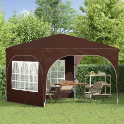 Tente de fête pop-up 290 x 290 x 245 cm Marron 634623634623