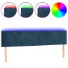 Tête de lit à LED Bleu foncé 180x5x78/88 cm Velours 634627634627
