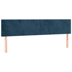 Tête de lit à LED Bleu foncé 180x5x78/88 cm Velours 634627634627
