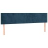 Tête de lit à LED Bleu foncé 180x5x78/88 cm Velours 634627634627