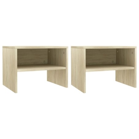 Tables de chevet 2 pcs Chêne sonoma 40x30x30 cm Bois ingénierie 634628634628