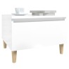 Tables d'appoint 2pcs Blanc brillant 50x46x35cm Bois ingénierie 634630634630