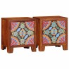Table de chevet 2 pcs 40x30x45 cm bois d'acacia massif 634635634635