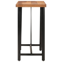 Table de bar 110x55x107 cm bois massif d'acacia et fer 634636634636
