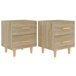 Tables de chevet 2 pcs Chêne sonoma 40x35x47,5 cm 634637634637