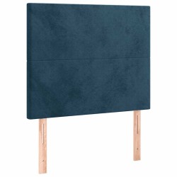 Tête de lit à LED Bleu foncé 90x5x118/128 cm Velours 634640634640