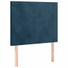 Tête de lit à LED Bleu foncé 90x5x118/128 cm Velours 634640634640