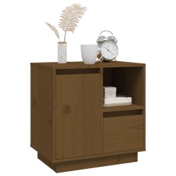 Tables de chevet 2pcs Marron miel 50x34x50cm Bois de pin massif 634643634643