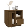 Tables de chevet 2pcs Marron miel 50x34x50cm Bois de pin massif 634643634643
