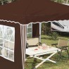 Tente de fête pop-up 288 x 288 x 245 cm Marron Tissu Oxford 634648634648