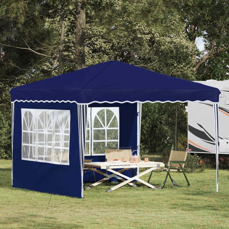 Tente de fête pop-up 288 x 288 x 245 cm Bleu Tissu Oxford 634649634649