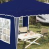 Tente de fête pop-up 288 x 288 x 245 cm Bleu Tissu Oxford 634649634649