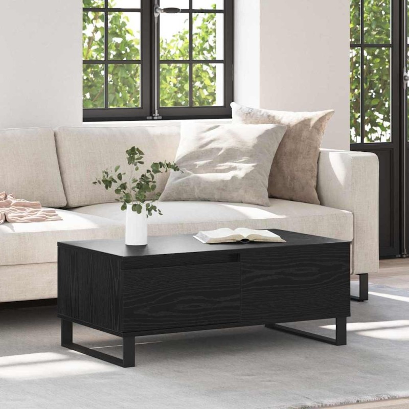 Table basse Chêne noir 90 x 50 x 36,5 cm Bois d'ingénierie 634650634650