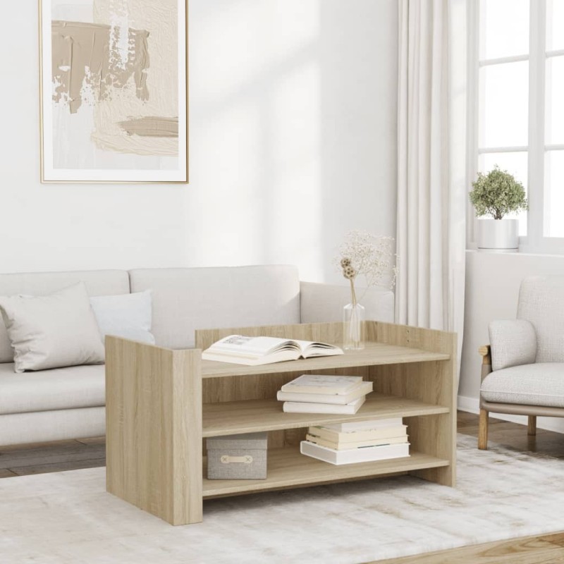 Table basse chêne sonoma 100x50x50 cm bois d'ingénierie 634652634652