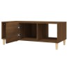 Table basse chêne marron 102x50x40 cm bois d'ingénierie 634654634654