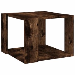 Table basse Chêne fumé 40x40x30 cm Bois d'ingénierie 634655634655