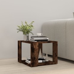 Table basse Chêne fumé 40x40x30 cm Bois d'ingénierie 634655634655