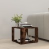 Table basse Chêne fumé 40x40x30 cm Bois d'ingénierie 634655634655