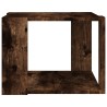 Table basse Chêne fumé 40x40x30 cm Bois d'ingénierie 634655634655
