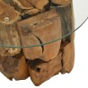 Table basse Bois flottant de teck massif 60 cm 634657634657