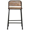 Tabourets de bar lot de 4 46x35,5x70cm bois massif récupération 634658634658