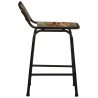 Tabourets de bar lot de 4 46x35,5x70cm bois massif récupération 634658634658